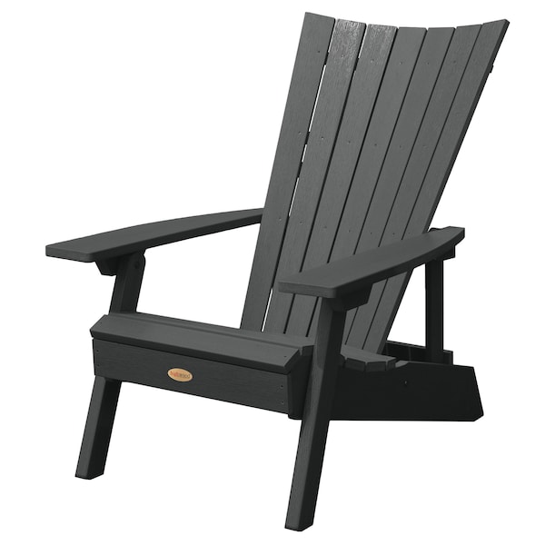 Highwood Usa Manhattan Adirondack Chair Outdoor Furniture for Patio, Backyard, Garden AD-ADRID29A-BKE - main